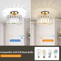 Plafonnier LED en cristal blanc de lait moderne Suspension d'ambiance pour éclairage de chambre Petit éclairage Plafonnier Décor