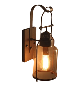 ชุดไฟติดผนังตกแต่ง2ชิ้นโคมไฟผนังบันไดทีวีบ้านพื้นหลังทีวีข้างเตียงผนังโลหะขัดเงาสีดำ - Product Image 4