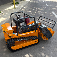 Tondeuse à bobine télécommandée avec 800/1000/1200mm Robot Chopper Débroussailleuse DIY Grade Essence/Diesel Moteur sans fil pour les propriétaires d'animaux domestiques