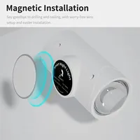 Applique Murale à Détecteur de Mouvement, Lampe d'Ambiance Dégradée à Détection LED, Éclairage Extérieur Dimmable Décoratif pour Couloir