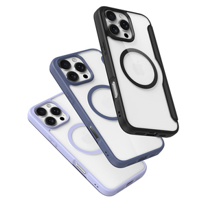 Funda magnética para teléfono compatible con iPhone 16/16 Pro/16 Pro Max, con ranuras para tarjetas, tipo flip, transparente y con cobertura total. - Product Image 6