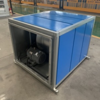 Ventilateur centrifuge robuste à profil bas en acier au carbone OEM pour armoire, idéal pour la gestion des fumées d'incendie dans les hôtels, centres commerciaux et bureaux