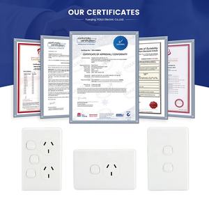 YOUU SAA Prise murale double avec interrupteur, échantillon gratuit en vrac, pour l'Australie, 10A max. <span class=keywords><strong>Courant</strong></span> - Product Image 6