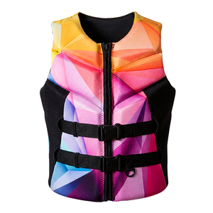 Unisex Neoprene PVC Foam Durable Comfortable Lightweight Reusable Life Vest Colorful Camo Design Beach Surf Swim Boating - Product Image 1