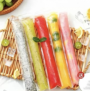 PE Zipper <b>Bags</b> Disposable Food Grade for <b>Ice</b> Lolly Making with Three-Side Seal Design - Product Image 6