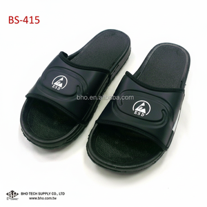 Chaussons de salle blanche antistatiques de sécurité BS-415 avec dessus en vinyle dissipatif unisexe - Product Image 1