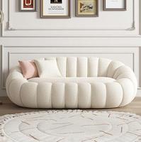 Direktverkauf ab Werk Moderne Wohnmöbel Cremeweiß Gepolstertes Wohnzimmersofa Luxus-Couch Ecksofa-Set
