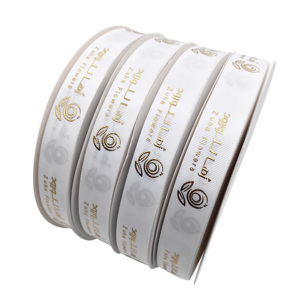 2,5 cm brede lintrollen met aangepast merklogo, grosgrain lint met hartjes 'Love You Forever' voor bloemen, taarten en cadeauverpakkingen - Product Image 6
