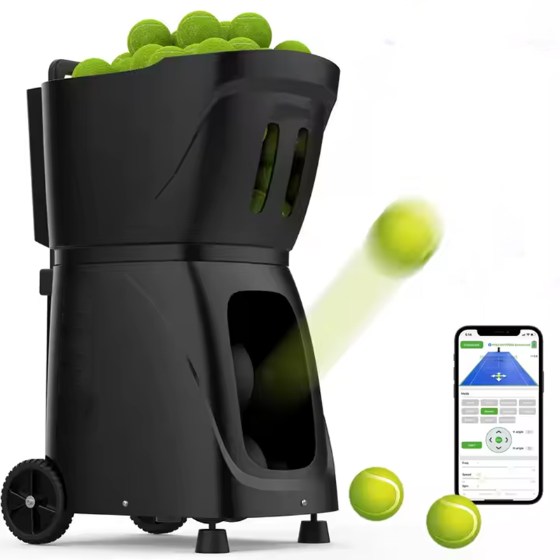 PT-Smart-Pro Intelligent Tennis Serving Machine 115-Ball Capacity Adjustable Speed 120 km/h for Single-Person Practice