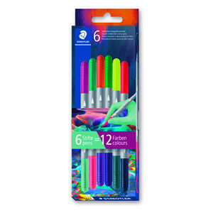 STAEDTLER - MULTIVERSE CASE ปากกามาร์กเกอร์สองหัว 6 ชิ้น คละสี - Product Image 1