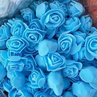 Têtes de fleurs artificielles en mousse PE mini 3,5 cm, effet réaliste, pour ours en roses, idéales pour Noël et Pâques - Prix de gros, vente chaude