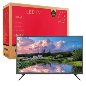 Televisão inteligente de tela plana de 55 polegadas para TV LCD 4K UHD 32 40 43 50 55 65 75 85 polegadas de fábrica