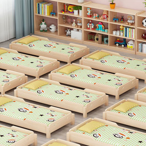 Tùy chỉnh mẫu giáo Nap giường rắn gỗ nhiều lớp Giường trẻ em giường trường tiểu học cũi trẻ em cũi - Product Image 4