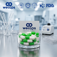 Capsules vides Wecaps vertes et blanches, tailles 0, 1, 2, 3, capsules végétales en vente, possibilité d'impression de logo