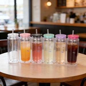 Nouvelle tasse en plastique créative de 20 oz avec poignée de voiture, tube d'aspiration et paillettes DIY - Product Image 2