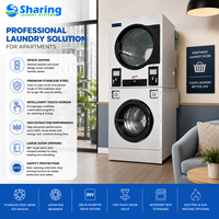Machines à laver pour les entreprises, lave-linge et sèche-linge superposés, équipement commercial à double fonction