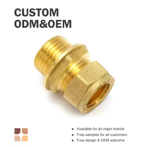Raccords de coulée égaux mâles à compression en laiton de haute qualité - Product Image 2