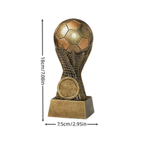 Trophées de football en résine personnalisés avec logo, tendance couleur et taille, pour souvenirs, sculpture, trophée de champion - Vente en gros