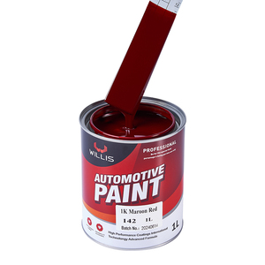 Tự Động Refinish <span class=keywords><strong>1K</strong></span> Maroon Màu Đỏ Basecoat Xe Sơn Rắn <span class=keywords><strong>1K</strong></span> <span class=keywords><strong>2K</strong></span> Acrylic Nhựa Lớp Phủ Lỏng Cho Sửa Chữa Xe Phun Ứng Dụng - Product Image 6