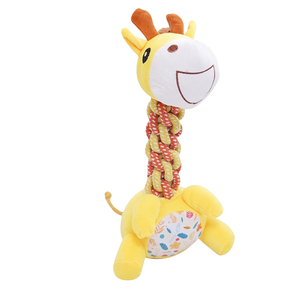 ของเล่นตุ๊กตาสุนัขดีไซน์ไดโนเสาร์สำหรับม้ายีราฟออกแบบโลโก้ได้ตามต้องการ - Product Image 1