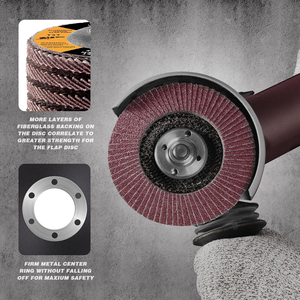Stock local aux États-Unis, livraison gratuite, 28 disques à lamelles T27 de <span class=keywords><strong>4</strong></span>,5 pouces, grains 40-120, pour meuleuse d'angle, finition des surfaces métalliques - Product Image 4
