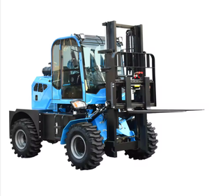 Forklift hidrolik diesel 4WD 3 ton, model 3 meter, tersedia untuk operasi duduk dan berdiri. - Product Image 1