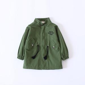 New China Products for Sale Plus Size Stand <b>Collar</b> Clothing Jackets With <b>Metal</b> Buttons for Kids - Product Image 2