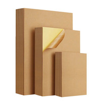 Rouleau d'étiquettes auto-adhésives en papier kraft personnalisable Membrane étanche A4/A5 Boîte d'expédition imprimable Sceau de prix Feuille d'emballage