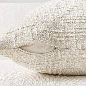 Nueva llegada Cozy Accent Solid Cozy Slub Chenille Bamboo Texture Boho Fundas De Almohada decorativas para sofá cama - Product Image 3