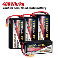 VANT 6S 400Wh/kg Kepadatan Energi 22.2V 10C 25000/29000/30000/33000/39000/40000mah Baterai Semi-Solid State untuk FPV Jarak Jauh