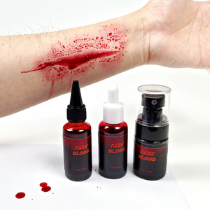 Pintura Corporal y Facial Hiperrealista para Disfraces de Halloween, No Tóxica, Segura para <span class=keywords><strong>la</strong></span> <span class=keywords><strong>Piel</strong></span>, Comestible, para Niños y Adultos, Maquillaje de Zombi, Sangre para Personajes de Escenario - Product Image 4
