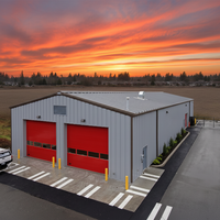 Kits de construction d'entrepôts préfabriqués en structure métallique Mingde MD-SSW-6000, garantie 5 ans, résistance au vent de 41 à 80 mph pour usage industriel