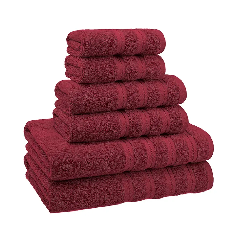 Amity Premium superweich hochabsorbierend 100 % Baumwolle Handtuch 6-teiliges Set für Badezimmer Haus Hotel