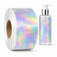 Étiquettes autocollantes en vinyle résistant aux UV et aux rayures, forme personnalisée pour les bouteilles cosmétiques, les canettes de boissons, les parfums
