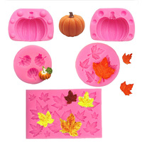 Citrouille automne feuille d'érable Silicone moule Mini citrouille épouvantail chocolat Halloween Thanksgiving Fondant 3D citrouille Silicone moules