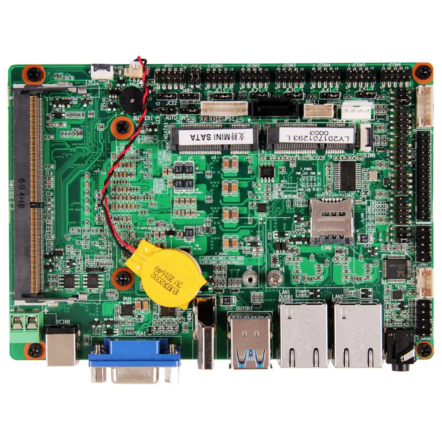 2 lan lvds endüstriyel gömülü anakart 3.5 inç Kaby göl i7 7i7 7500U fansız endüstriyel mini pc anakart