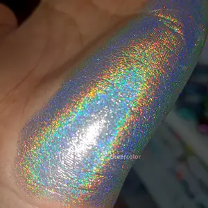 Poudre de pigment holographique argenté en aérosol pour fard à paupières pour ongles de peinture automobile