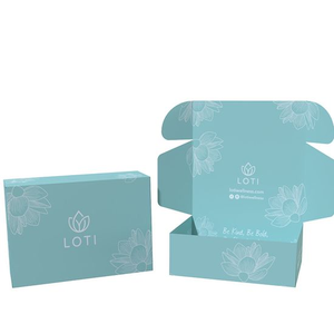 Boîte d'emballage en carton ondulé rigide personnalisée, matériaux recyclés, laminage mat pour cadeaux de Noël, bijoux, parfums - Product Image 3