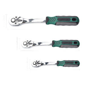 Quick Release <b>Ratchet</b> Wrench Set 72 Tooth Metric Industrial Grade Chrome Vanadium Steel Anti Slip Handle Auto Mechanics Tool - Product Image 1