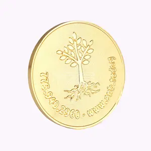 High quality shining Double side Gold or Silver blank coins