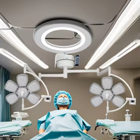 YGLED700/500 vente chaude Double dôme chirurgical LED lampe sans ombre monté au plafond chirurgie vétérinaire lumière d'opération