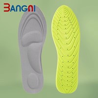 Semelles en mousse à mémoire de forme 5D, douces, respirantes, coussinets confortables pour le sport, inserts pour chaussures