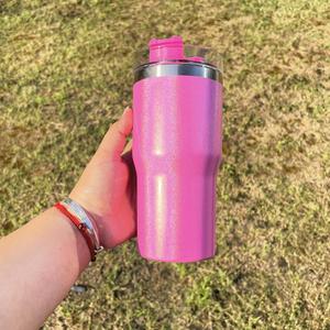 Shimmer Sublimation Insulated Cup Sports Outdoor 20oz Glitter rainbow Stainless <b>Steel</b> Travel Mug Water <b>Bottle</b> - Product Image 4