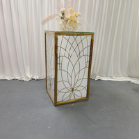 Table de bar moderne de luxe en acier inoxydable, durable, adaptée aux événements, banquets, fêtes, mariages