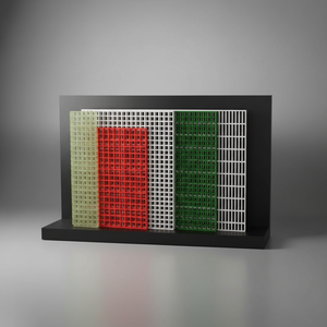 섬유 강화 플라스틱 메쉬 시트 FRP 그레이팅 25mm 30mm 38mm 50mm 산업용 플랫폼 성형 미끄럼 방지 유리 섬유 그레이팅 - Product Image 1