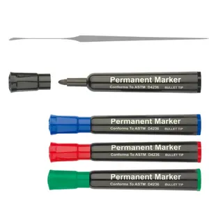 Yüksek kalite ucuz toksik olmayan çeşitli renkler kalıcı keçeli kalem çevre dostu plastik silinmez İşaretleyiciler