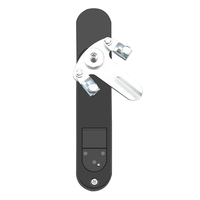 Serrure de porte d'armoire en acier avec lecteur d'empreintes digitales et de cartes IC pour salle IDC/serveur avec réseau RS485