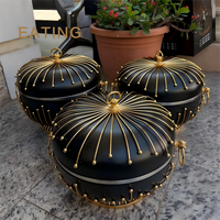 Ensemble de réchauds alimentaires de haute qualité 3 pièces (3,5 L/4,5 L/5,5 L) pour la mode arabe 2026 – Nouveauté très prisée – Ensemble de casseroles isothermes et de marmites à fondue