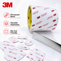 Custom Die-Cut 3M 56212 Tissue Tape Double Coated Adhesive Circles Rings Gaskets OEM ODM Precision Cutting Electronics Masking