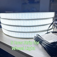 JINXIN Nouvelles feux de position à 5 rangées de LED blanches avec clignotants pour camions, VTT, SUV, feux de coin 12V pour véhicules tout-terrain